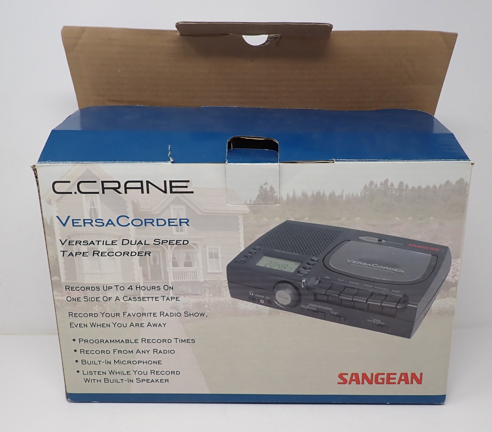 Sangean C. Crane Versacorder: We did not take out of box and do not guarantee it is complete ( does have the power cord). Shipping available