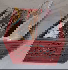 Milk Crate Full of Records incl Frank Sinatra