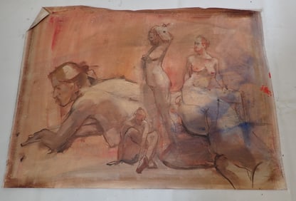 John Reilly Oil on Canvas Nude Painting