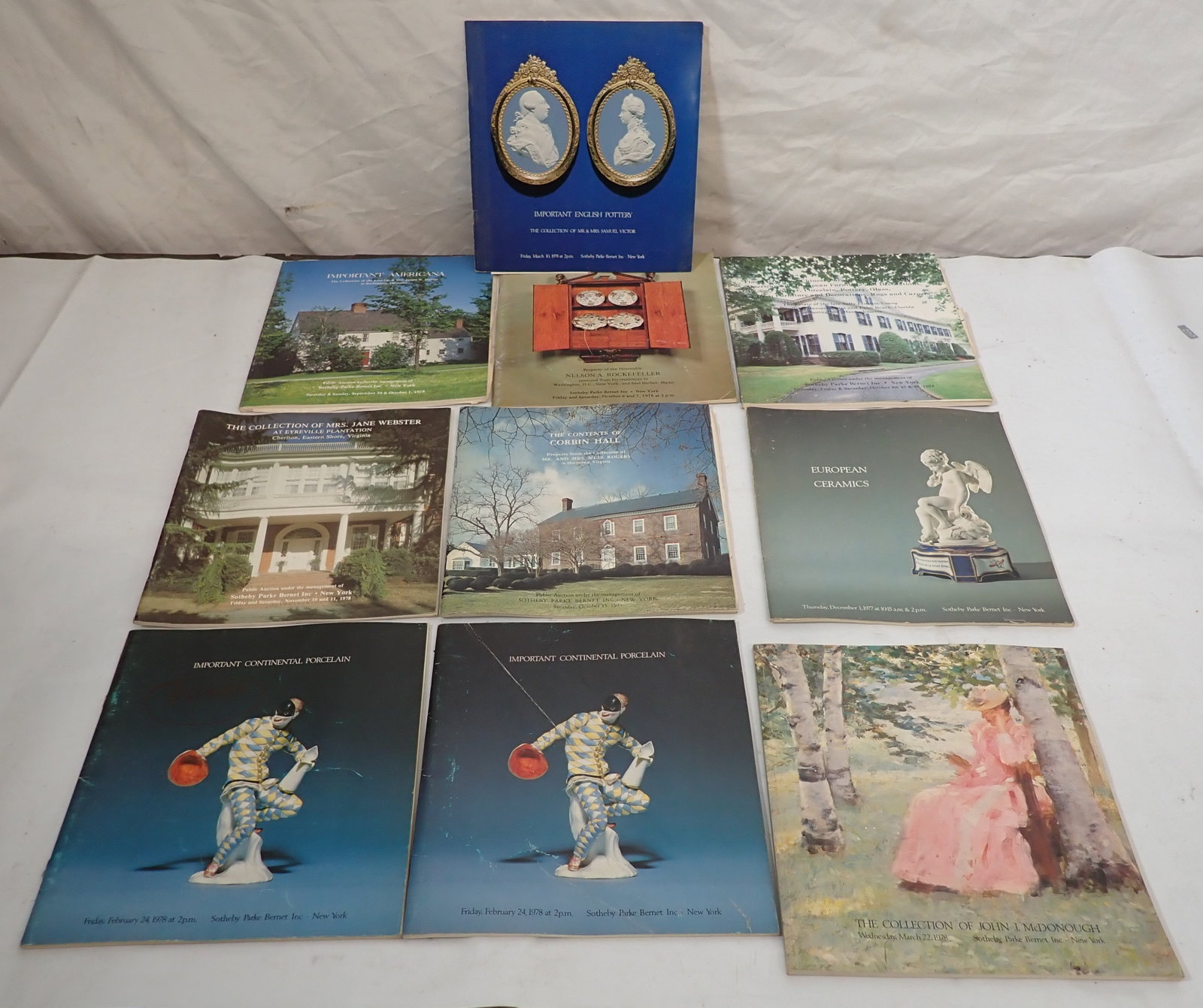 Sotheby Auction Catalogs incl Nelson A. Rockefeller: Shipping available