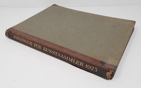 1923 Jahrbuch Fur Kunstsammler Book
