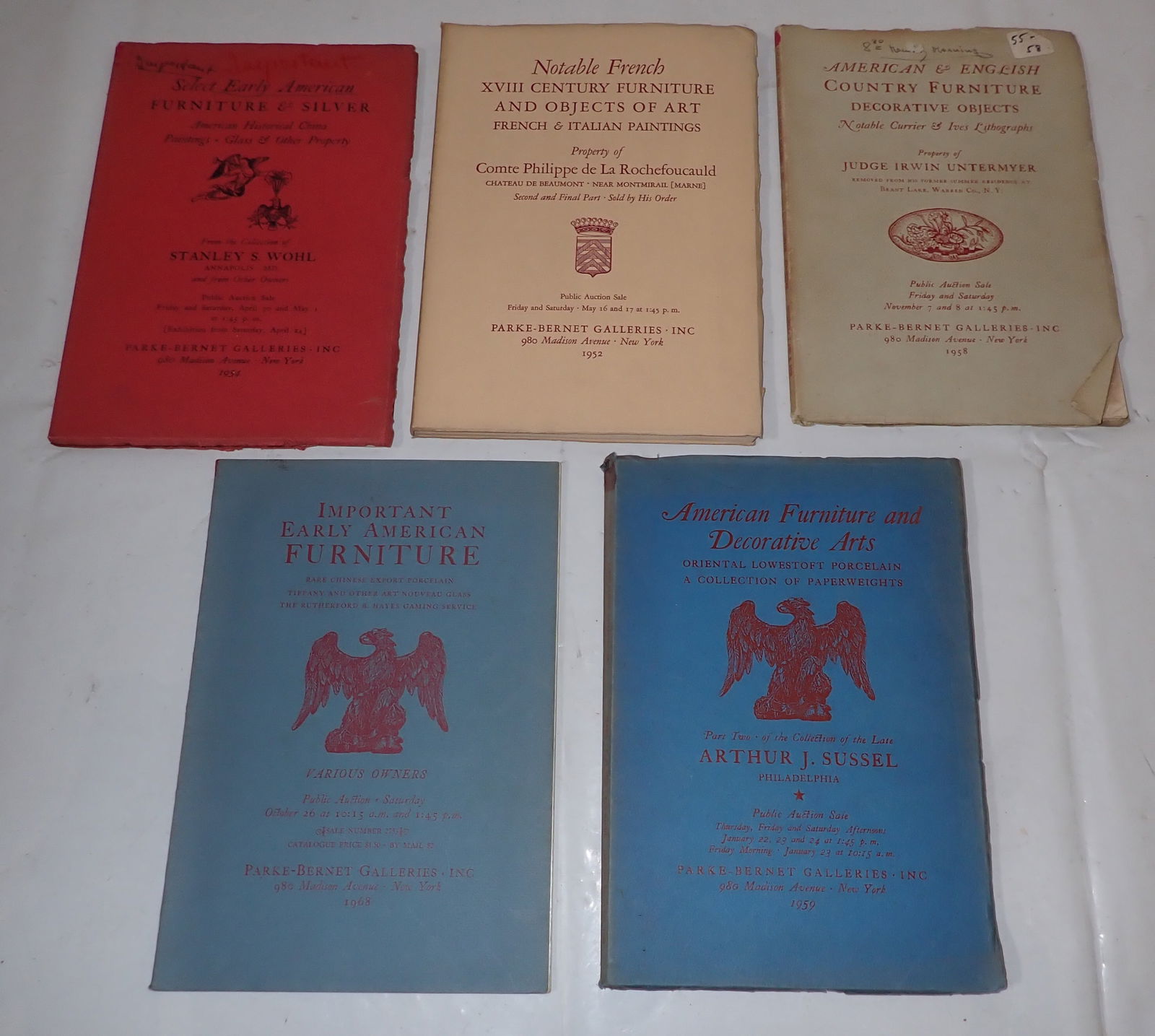 Parke Bernet Furniture Silver Auction Catalogs (1 of 4)