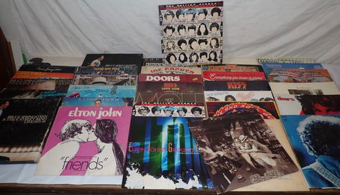 Rock Records incl Doors Kiss Dylan