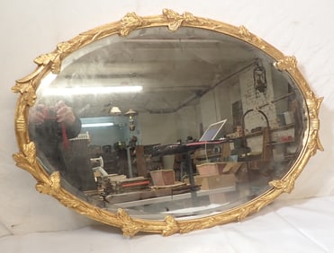 Gold Gilt Leaf Pattern Wall Mirror