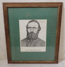 Cathleen Glotfelty Signed Stonewall Jackson Print