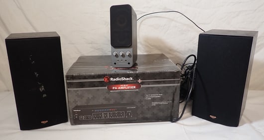 RadioShack PA Amplifier Klipsch Speakers