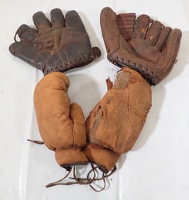 Baseball & Boxing Gloves