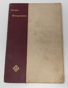 1896 Future Monographs Knaus by Ludwig Dietfch