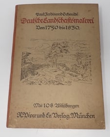1922 German Landscape Painting Paul Ferdinand Schmidt