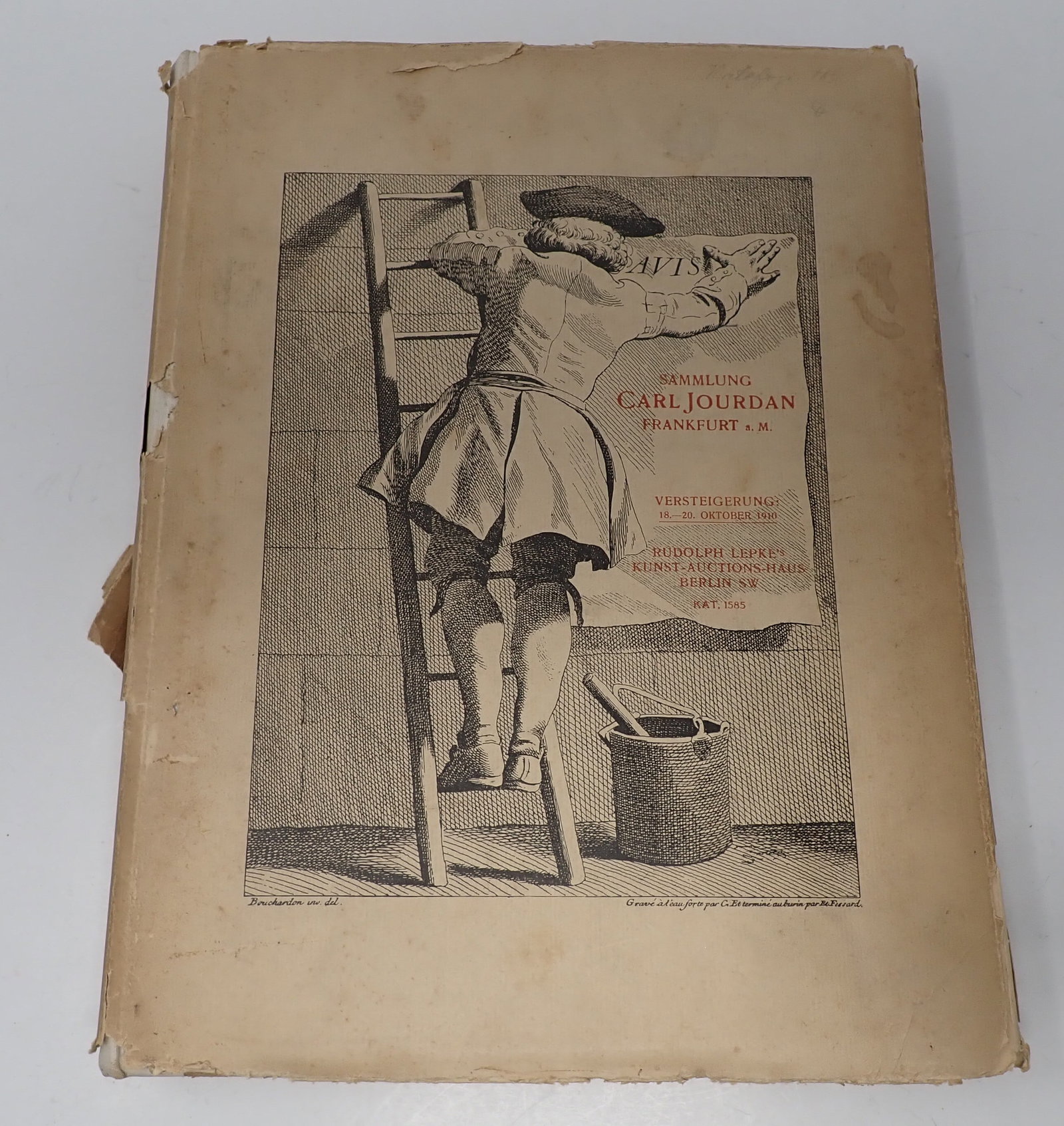 Carl Jourdan Collection Auction Book: German Book - Shipping available