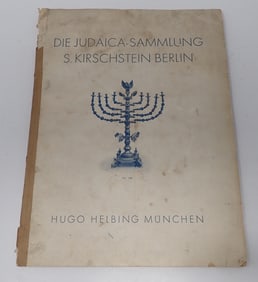 1932 Judaica Collection S. Kirschstein Catalog