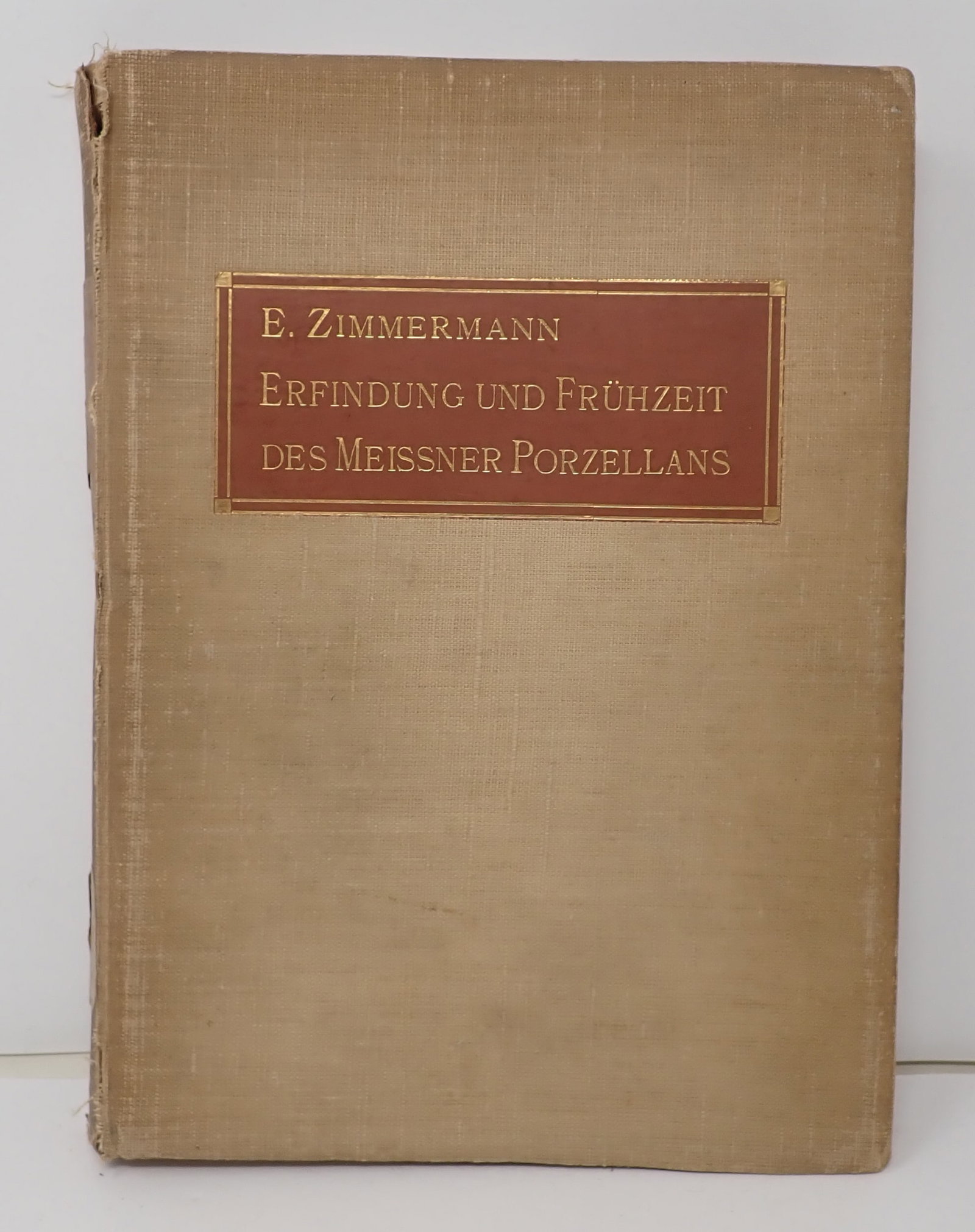 1908 The Invention & Early History of Meissen Porcelain: German book by Ernst Zimmermann . Shipping available