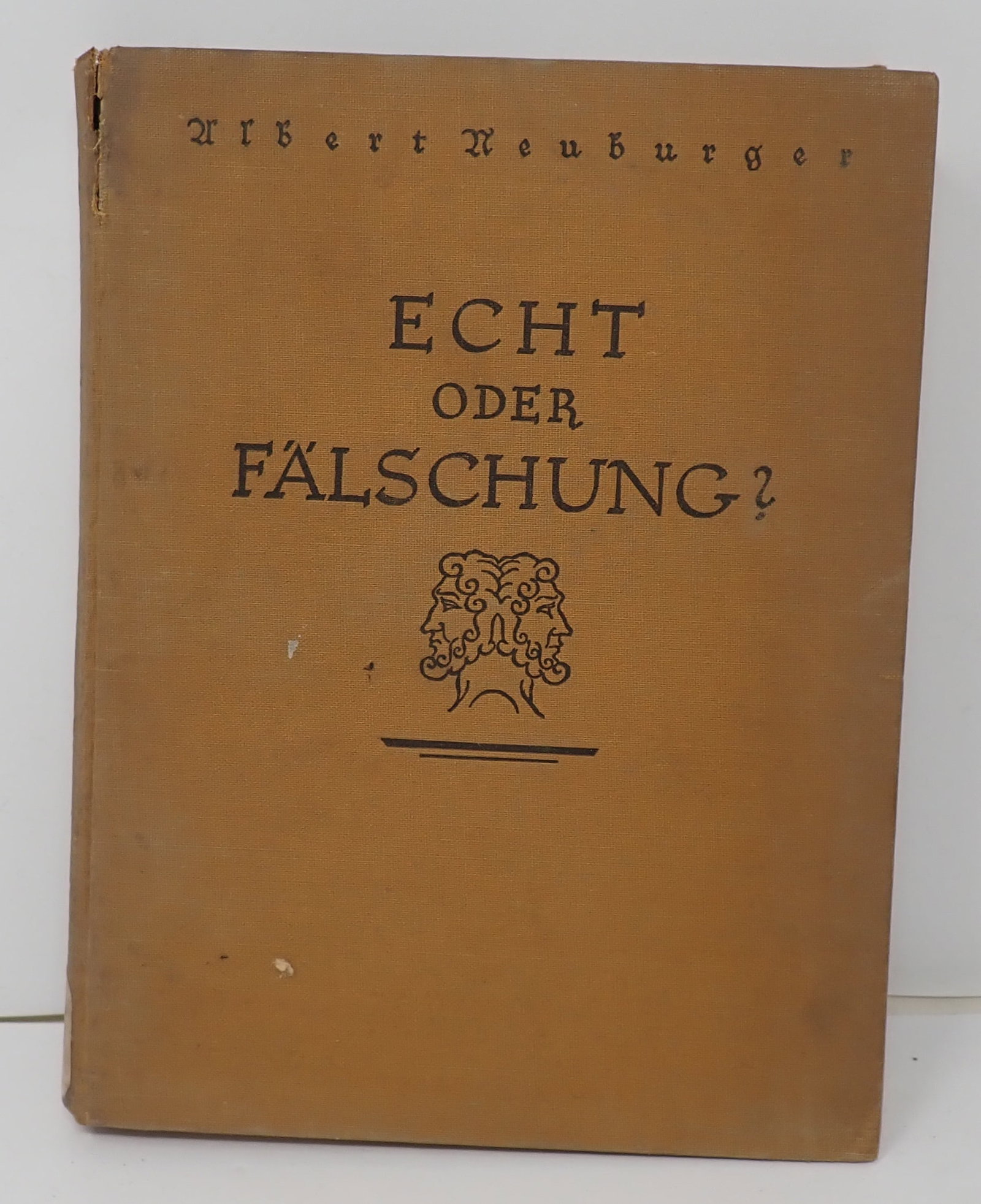 1924 Real or Fake Assessment Dr. Albert Neubuger: German Book - Shipping available