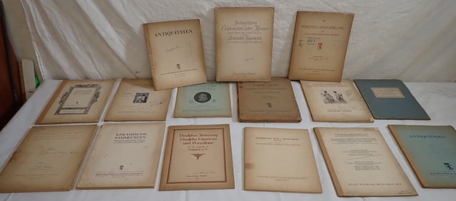 German Auction Catalogs incl Chinese Porcelain Antiques