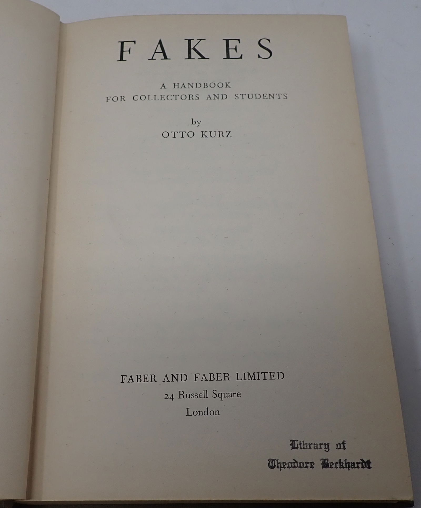 Fakes Otto Kurz Book (1 of 3)