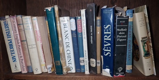 Oriental Blue and White Sevres & Misc Books
