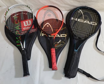 Head & Wilson Tennis Rackets