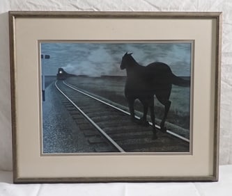 Horse & Train Print