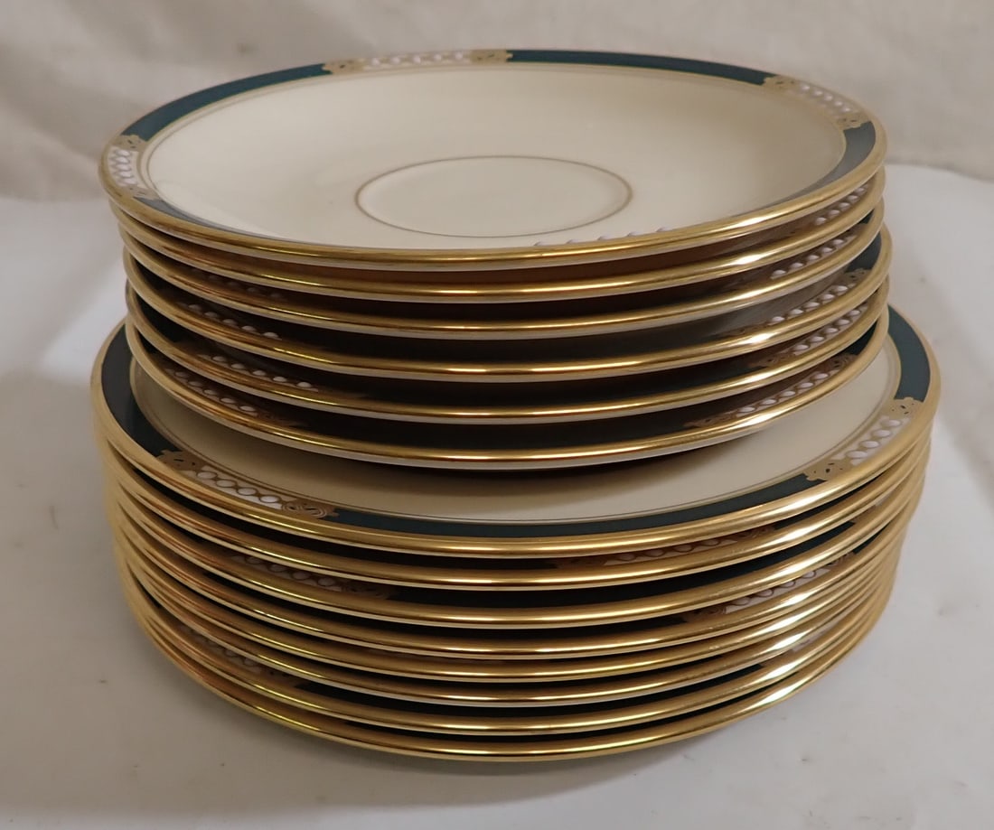 Lenox Presidential Collection Saucers & Dessert Plates: Largest are approx 6 1/2" in diameter. 14pcs total . Shipping available
