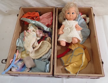 Doll Chest w/ Doll & Clothes