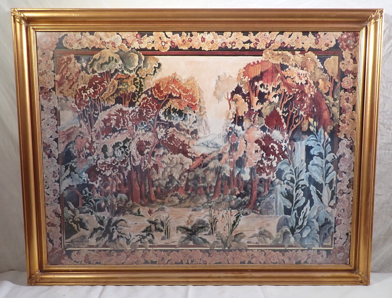 Decorator Print: Approx 34 3/4" x 45". No in house shipping !