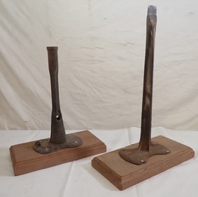 2 Cobbler Anvil Stands