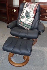 Ekornes Chair & Ottoman