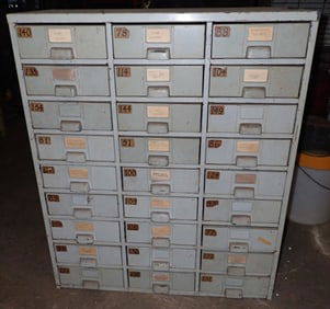 27 Drawer Parts Cabinet