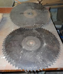 Two 23 1/4" Saw Blades
