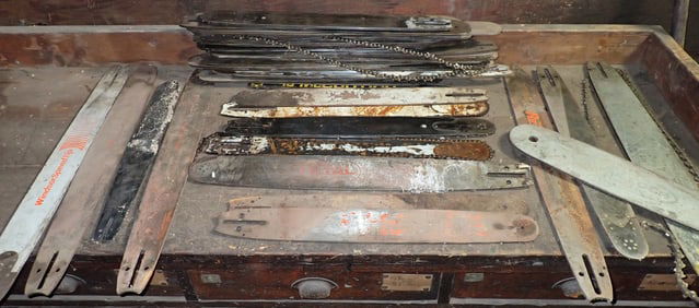 Used Chainsaw Bars incl Vintage McCulloch