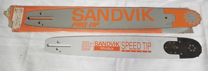 2 Sandvik Jonsered Chainsaw Guide Bars