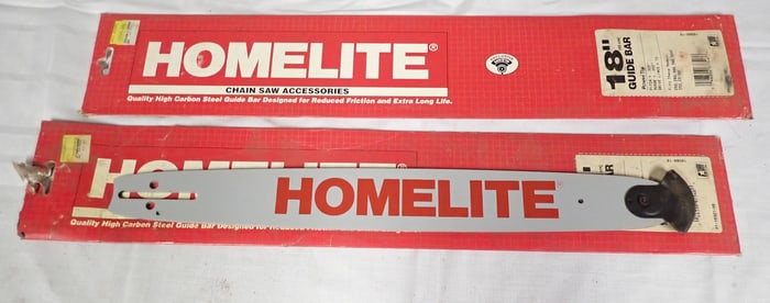 2 Homelite Chainsaw 18" Guide Bars