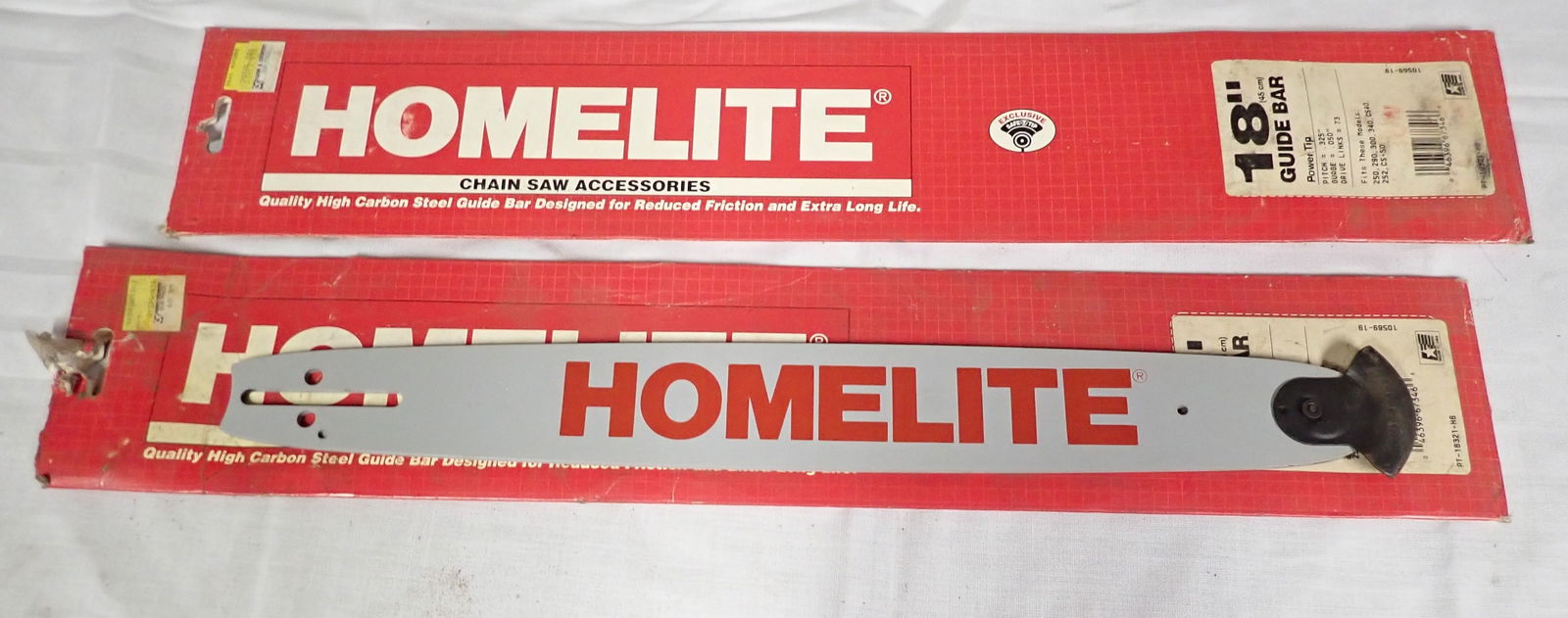 2 Homelite Chainsaw 18" Guide Bars (1 of 2)
