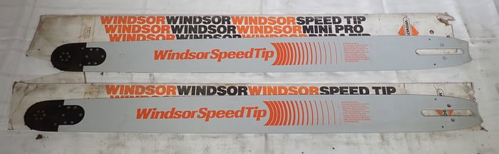 2 Windsor Chainsaw Guide Bars