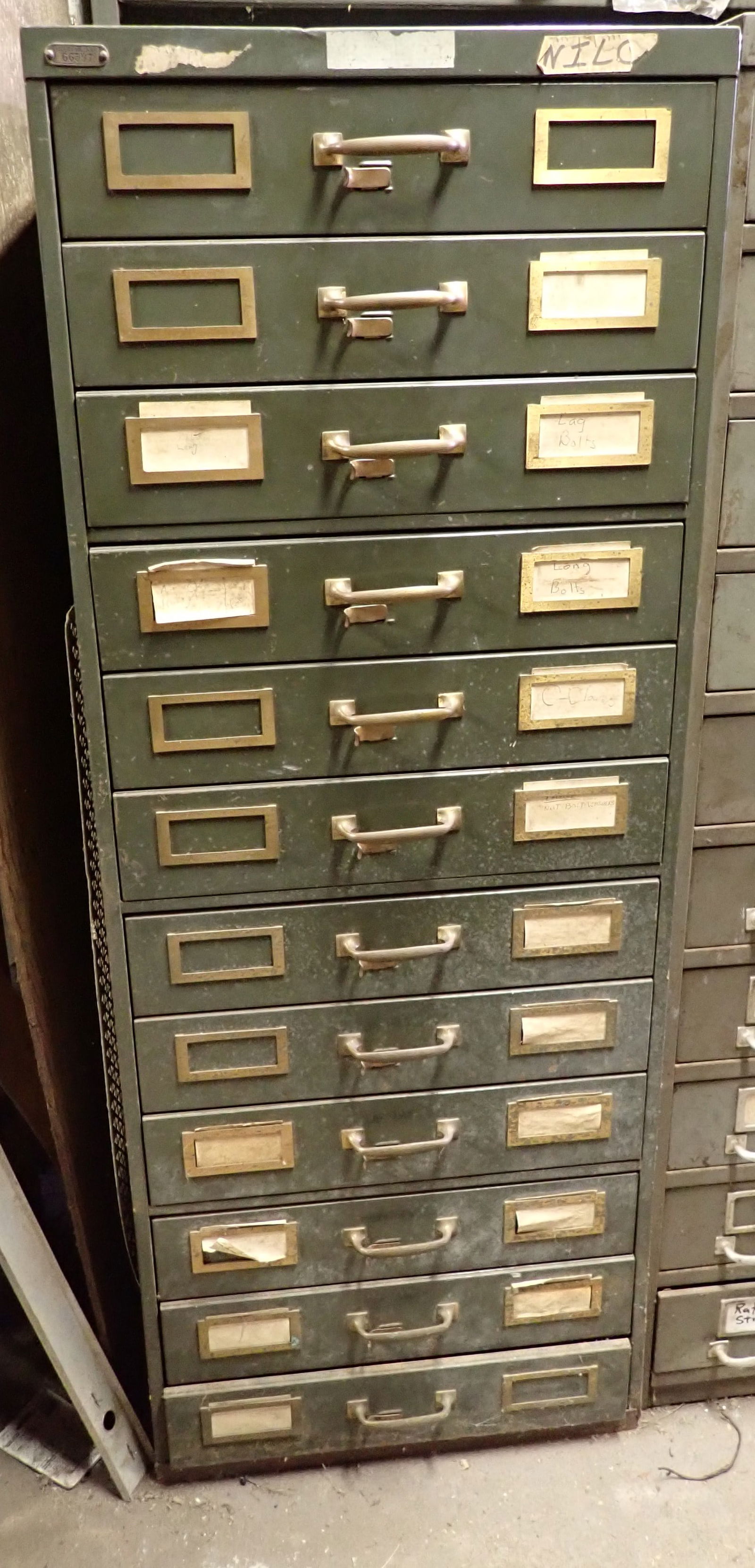 Parts Cabinet w/ Hardware Lathe Tool Holders & Cutters (1 of 9)