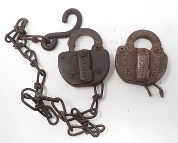 2 Adlake Padlocks