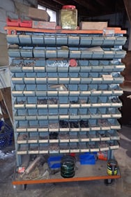 Rolling Parts Organizer w/ Hardware & Misc