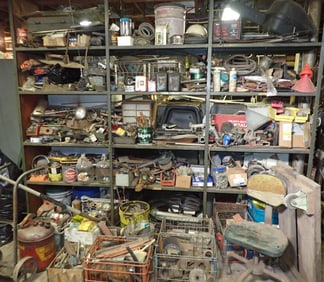 Shelving Unit & Contents