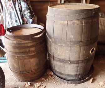 2 Wooden Kegs