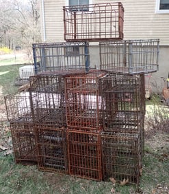 (25) 1970's Wire Milk Crates