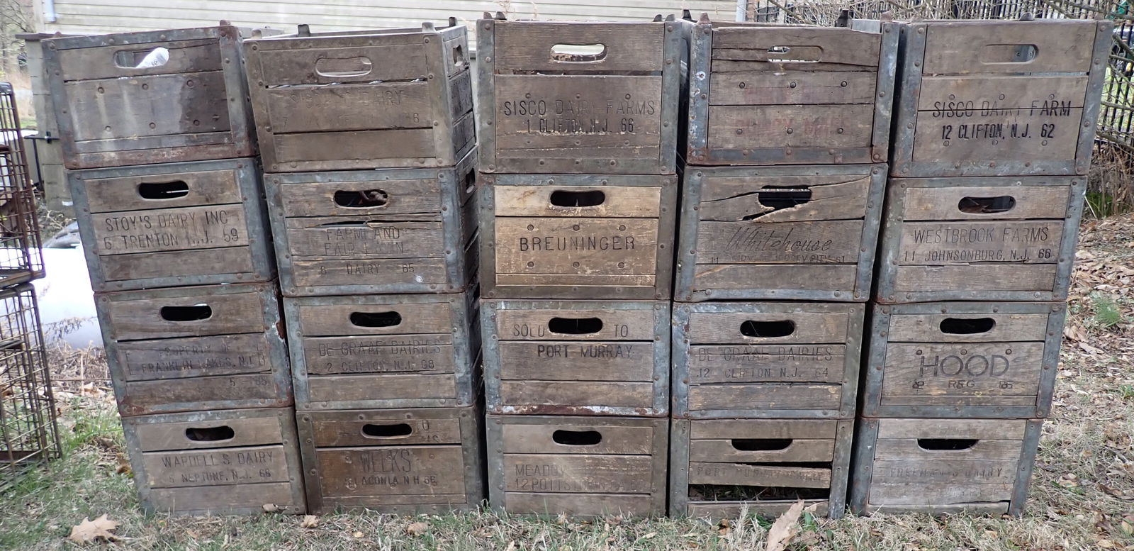 (20) Wooden Milk Crates in Port Murray (1 of 12)