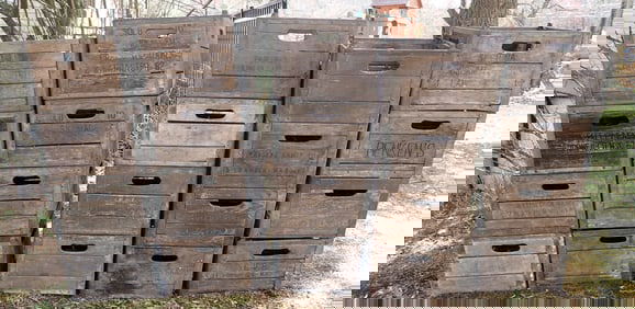 20 Wooden Milk Crates incl Franklin Lakes Lancaster & More