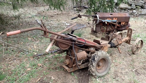 2 Gravely Walk Behind Tractors & Sulky