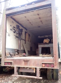 35' Trailer w/ Lumber Sonotubes & Misc