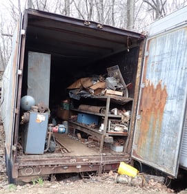 Trailer Contents incl Scrap Iron