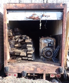 Trailer w/ GM Diesel Motor & Transmission