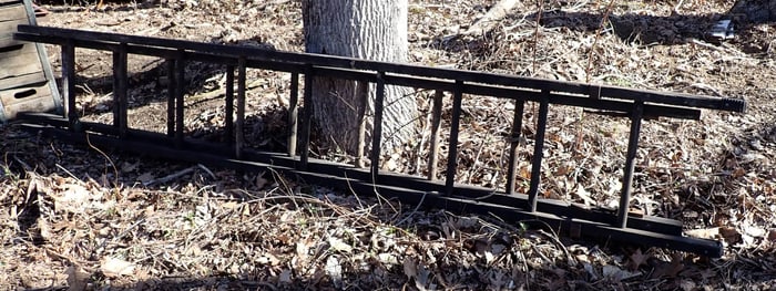 16' Wooden Extension Ladder