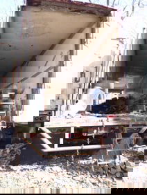 40' Box Trailer w/ Contents incl Scrap Iron