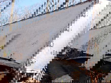 45' Trailer w/ Shelving, Tin, and Galvanized