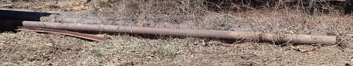 40' Long Cast Iron Pipe